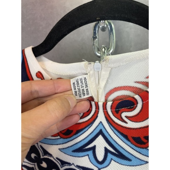 Vintage 60s 70s Psychedelic Printed Long Sleeve Top - Picture 3 of 6